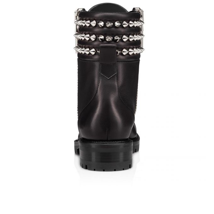 Christian Louboutin Winter Spikes Calf Boots Bot Kadın Siyah | Türkiye IV7-27262O5