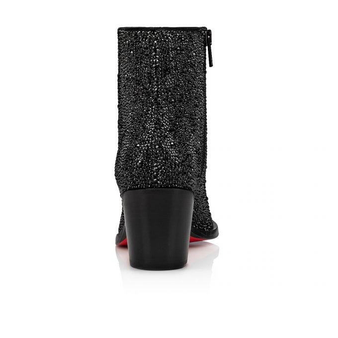 Christian Louboutin With My Strass 65 Suede Boots Bot Kadın Siyah | Türkiye YI4-97269R0